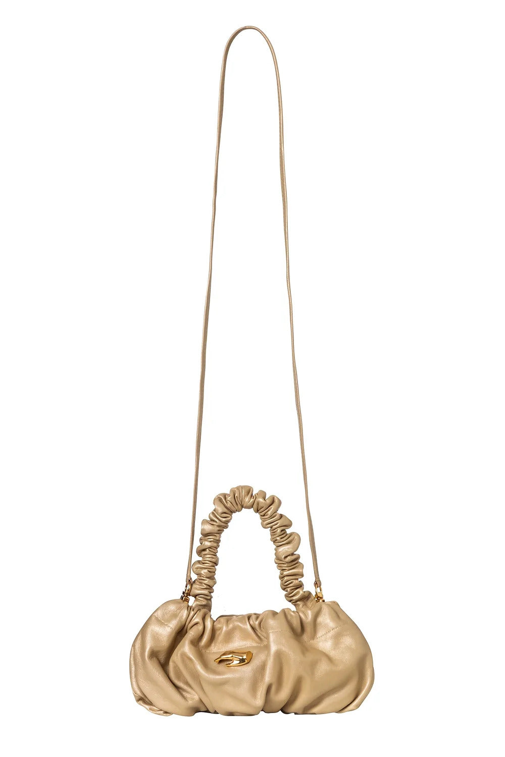 XS PIERRE GOLD LEATHER BAG