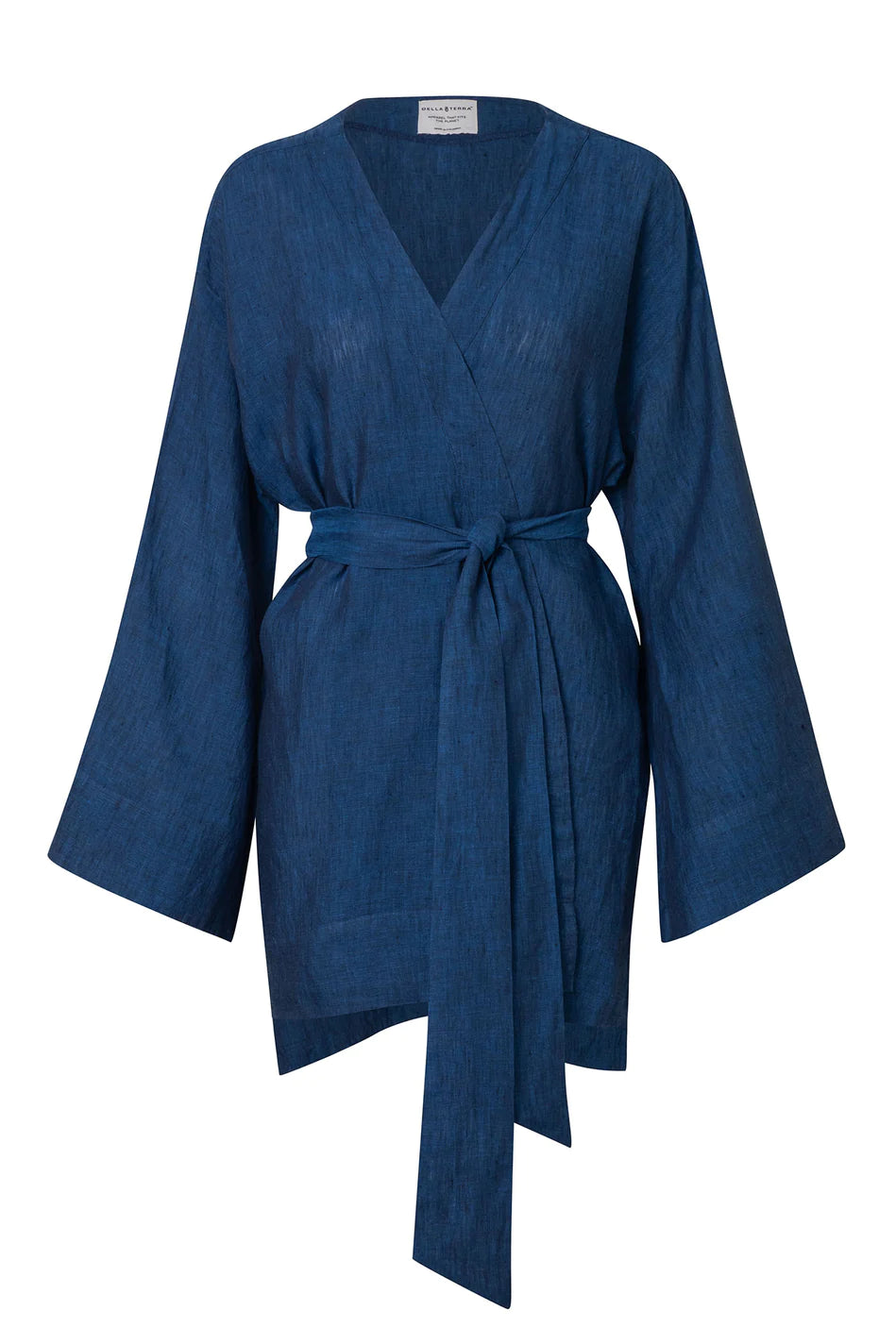 The Linen Kimono Azul