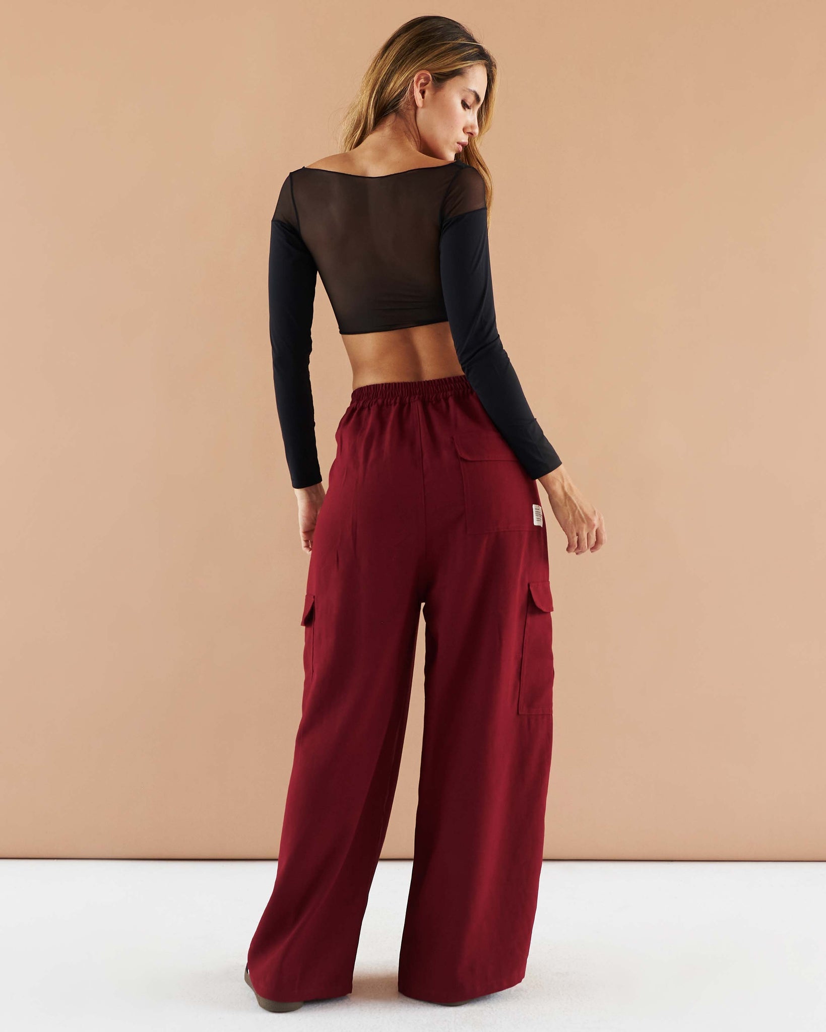 Terracota wide leg pant